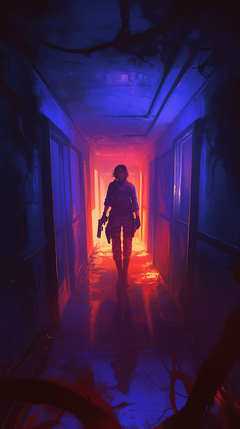 Resident Evil 4 (2023) Ada Wong Corridor , video game, Resident Evil, Resident Evil 4 (2023) HD phone wallpaper