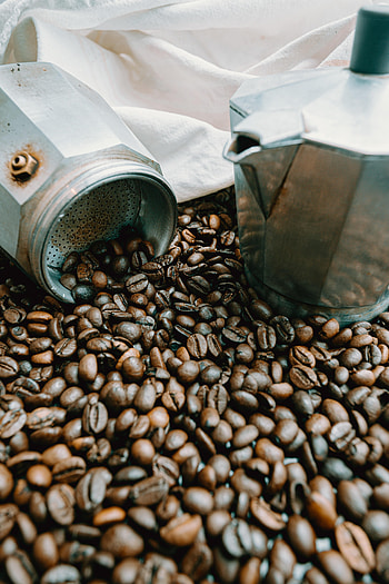 Food, Coffee, Grains, Kettle, Teapot, Coffee Beans, Grain HD phone wallpaper