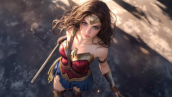 Wonder Woman Protector Of Justice, wonder-woman, superheroes, artwork, digital-art, ai HD wallpaper