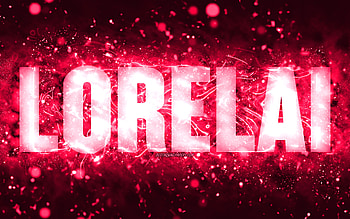 Happy Birtay Lorelai, , pink neon lights, Lorelai name, creative, Lorelai Happy Birtay, Lorelai Birtay, popular american female names, with Lorelai name, Lorelai HD wallpaper