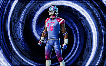 Scrimmage Scrapper, blue grunge background, Fortnite, vortex, Fortnite characters, Scrimmage Scrapper Skin, Fortnite Battle Royale, Scrimmage Scrapper Fortnite HD wallpaper