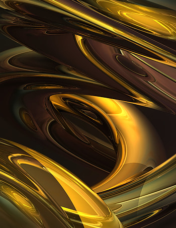 Abstract, Shine, Brilliance, Form, Forms, Volume, Golden HD phone wallpaper