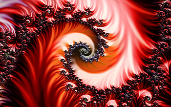 abstract spiral, , fractals, abstract backgrounds, floral 3D ornaments, fractal art, creative, circulation, vortex, floral ornaments HD wallpaper