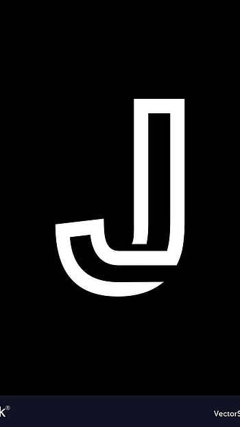 J Letter, Black And White HD phone wallpaper