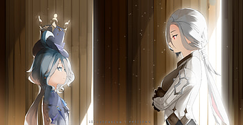 Furina & Arlecchino — Genshin Impact : Silent Standoff, Furina (Genshin Impact), Arlecchino (Genshin Impact), Genshin Impact HD wallpaper