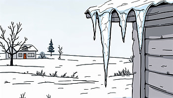 Icicle Winter, icicle, winter, snow HD wallpaper