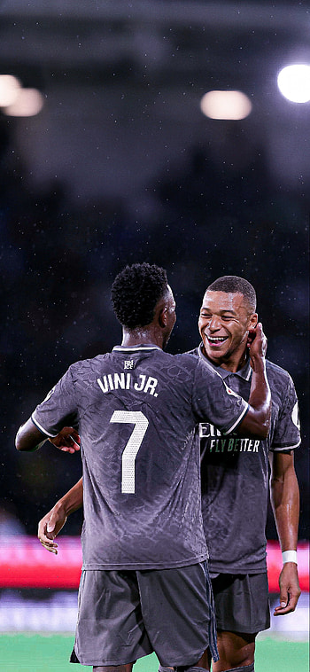 Dynamic Duo: Mbappé & Vinícius Júnior Soccer, Sports, soccer, Real Madrid C.F., Kylian Mbappé HD phone wallpaper