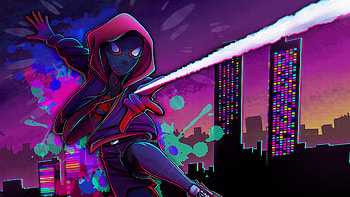 What Up Spiderman, spiderman-into-the-spider-verse, spiderman, superheroes, artwork, artist, digital-art, deviantart HD wallpaper