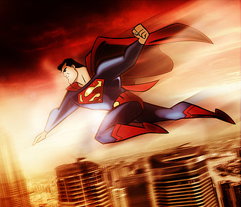 Superman In City, superman, superheroes, artwork, digital-art, behance HD wallpaper