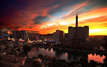 Cities, Sunset, Paris, Lights, Evening HD wallpaper