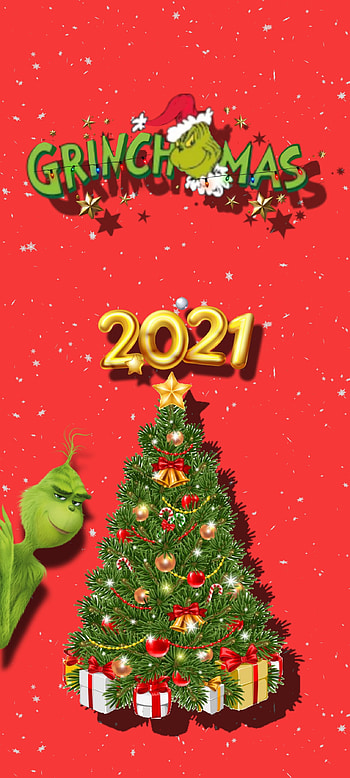 Merry Christmas, Brand, Christmas decoration, Design, Red, Colors, Snow, Grinch HD phone wallpaper