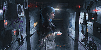 Dark Anime Corridor -, Anime, Original, dark anime HD wallpaper
