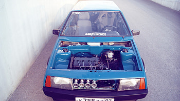Lada, blue, tuning, car, , cae HD wallpaper