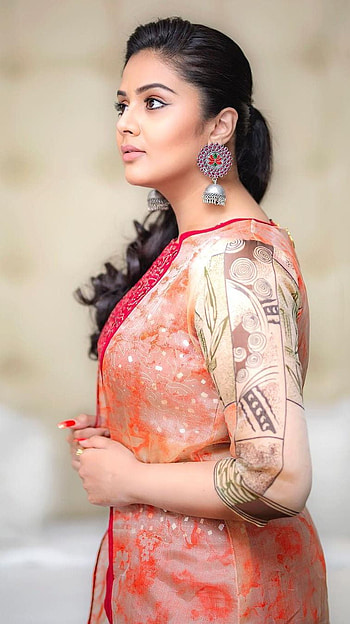 Sreemukhi, telugu actress, model HD phone wallpaper