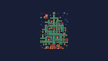 Minimal, Mario, 8 bit pixel art HD wallpaper