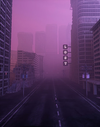 Lost, City, Miscellanea, Miscellaneous, Fog, Street HD phone wallpaper