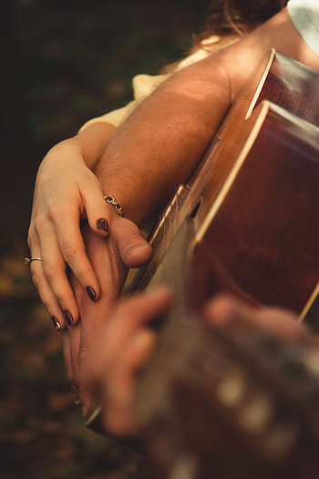 Love, Hands, Guitar, Romance, Touching, Touch HD phone wallpaper