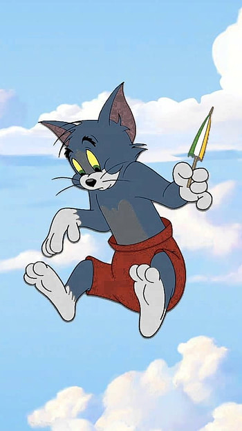 Tom And Jerry, Clouds Background HD phone wallpaper