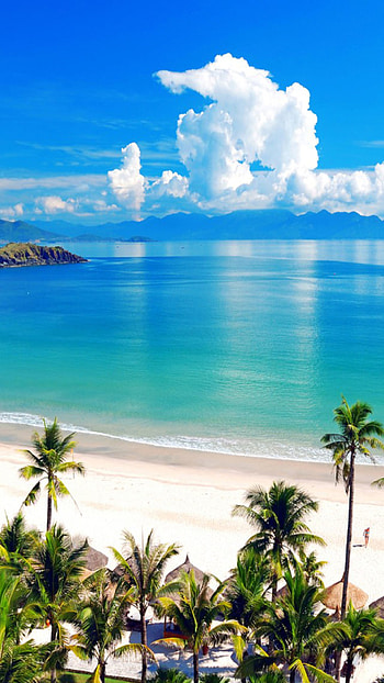 Fiji (Travels), Tropical beach, Island oasis, Sandy shores HD phone wallpaper