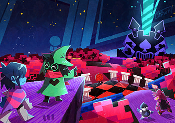 Deltarune Heroes Unite: Adventure, Lancer (deltarune), Susie (deltarune), Ralsei (deltarune), Kris (deltarune), video game, deltarune HD wallpaper