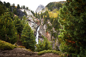 Waterfall in Austria, Austria, Nature, in, Waterfall HD wallpaper