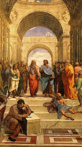 Plato, The School of Athens, Top HD phone wallpaper