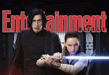 Rey Kylo Ren Star Wars The Last Jedi In Entertainment Weekly Magazine, star-wars-the-last-jedi, 2017-movies, movies, rey, kylo-ren HD wallpaper