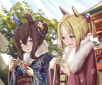 Admire Vega & Narita Top Road, Narita Top Road, Admire Vega, Anime, Uma Musume: Pretty Derby HD wallpaper