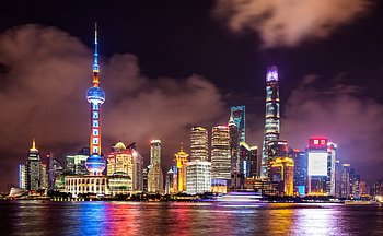 Shanghai Skyline, Majestic cityscape, Urban wonder, Impressive visuals HD wallpaper