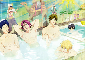 ! Iwatobi Swim Club, Nagisa Hazuki, Anime Guys, Makoto Tachibana, Boys, Anime, Rin Matsuoka, Haruka Nanase, Cute, Rei Ryugazaki, Iwatobi Swim Club, Kawaii, Bath HD wallpaper