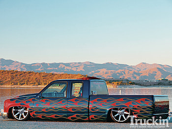 Dream Killer, seirra, gmc, lowered, truck HD wallpaper
