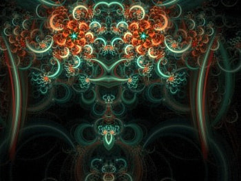colorful curves, flowers, 3d, curves HD wallpaper