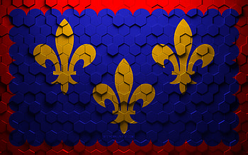 Flag of Berry, honeycomb art, Berry hexagons flag, Berry, 3d hexagons art, Berry flag HD wallpaper