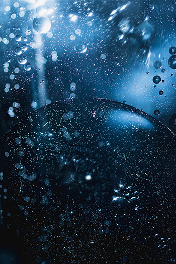 Bubbles, ball, surface, liquid HD phone wallpaper
