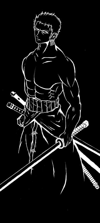 Roronoa Zoro Silhouette – One Piece Anime Sword Master, Anime, One Piece, Roronoa Zoro HD phone wallpaper