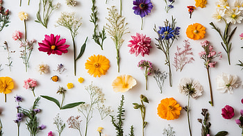 Pressed Flowers : Nature's Beauty Captured, pressed flowers, flower, nature, floral, colors HD wallpaper
