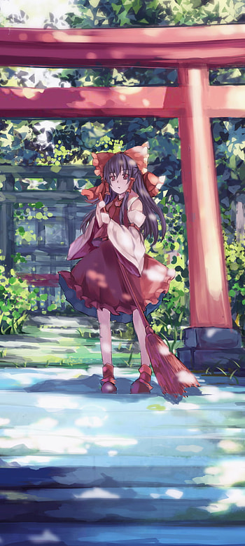 Reimu Hakurei, Anime, Touhou HD phone wallpaper