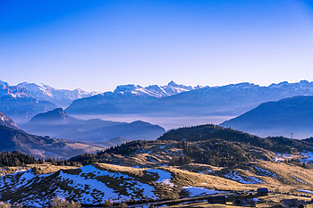 Nature, Trees, Mountains, Snow, Dahl, Distance HD wallpaper