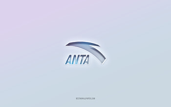Anta logo, cut out 3d text, white background, Anta 3d logo, Anta emblem, Anta, embossed logo, Anta 3d emblem HD wallpaper
