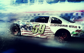 daytona usa, nascar, daytona, car, track HD wallpaper