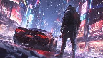 V Cyberpunk 2077 Night City, cyberpunk-2077, games, art, deviantart, ai, artwork, digital-art, video-games HD wallpaper