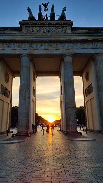 Brandenburg Gate, Brandenburger Tor, Sonne HD phone wallpaper