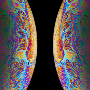 Reflection, Macro, Divorces, Multicolored, Motley, Iridescent, Soap Bubble HD phone wallpaper