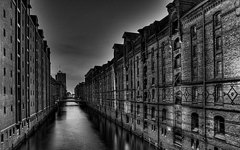 Landscape, Houses, Rivers, Streets HD wallpaper