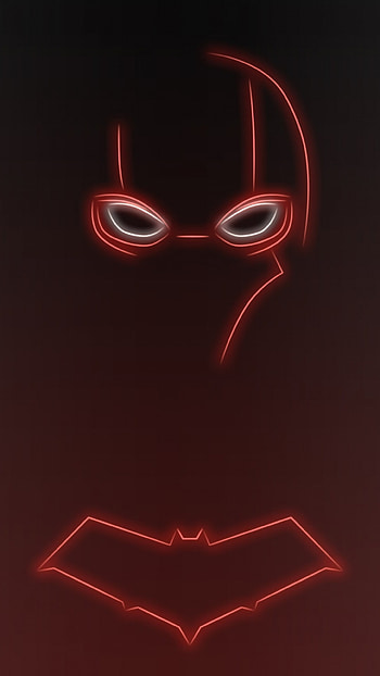 Neon Light Red Hood 1080 x 1920 - 4644320 - neon light superhero comics HD phone wallpaper