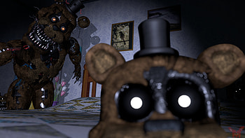 Nightmare Freddy (Five Nights at Freddy's), video game, Five Nights at Freddy's 4, Five Nights at Freddy's HD wallpaper