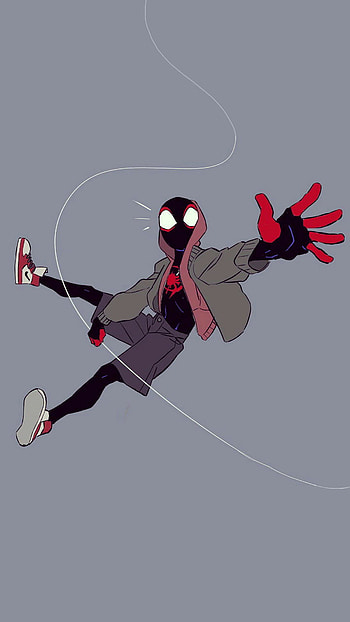 Spiderman, cartoon, drawings, funny HD phone wallpaper