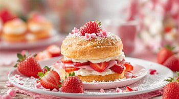 Delicious Strawberry Shortcake - Ultra, cake, cream, sweets HD wallpaper