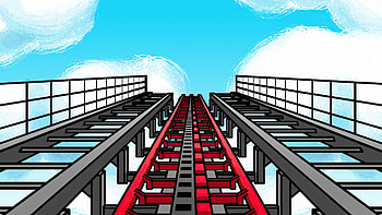 Roller Coaster , roller-coaster, artist, artwork, digital-art HD wallpaper