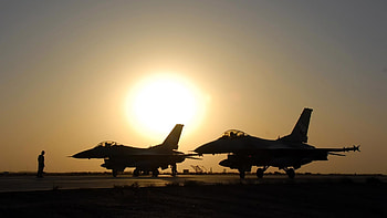 military Aircraft, Airplane, Jets, Silhouette, Sun, General Dynamics F 16 Fighting Falcon / and Mobile Backgrounds HD wallpaper